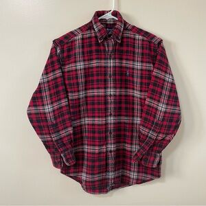 Polo Ralph Lauren Men’s Flannel shirt in Red and Black (Size: S)